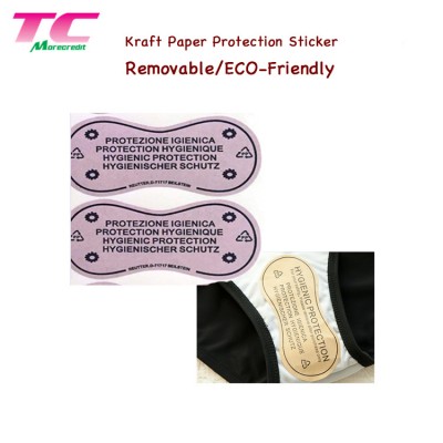 Customized Printed Removable Kraft Paper Gummed Sticker Factory, Custom Print Self Adhesive Sticker for Gift Packaging